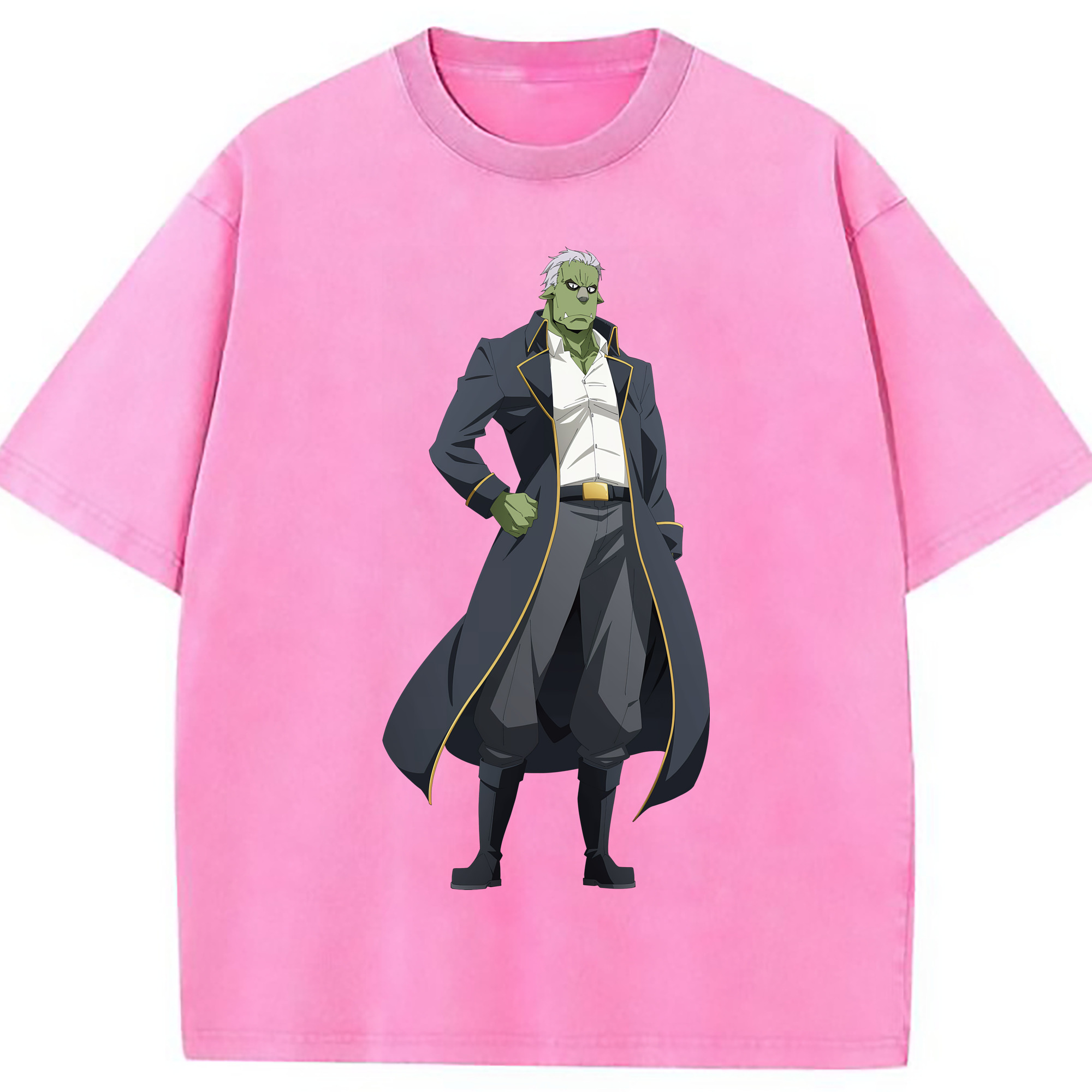 （画像用） 転スラ Regarding Reincarnated to Slime 綿100% ヴィンテージ風 半袖Tシャツ（フロントプリント）